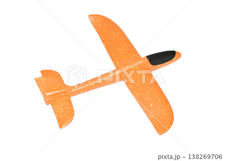 Children's throwing glider-airplane made of foam. 138269706