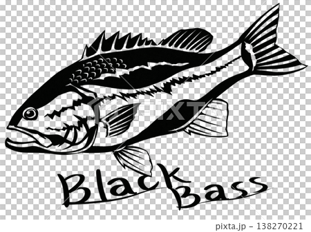 黑鱸魚深受釣客喜愛，但它們卻是本地魚類的天敵。 （剪紙拼貼插圖） 138270221