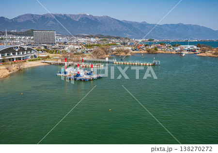 琵琶湖風景　琵琶湖大橋からの眺め　滋賀県大津市堅田 138270272