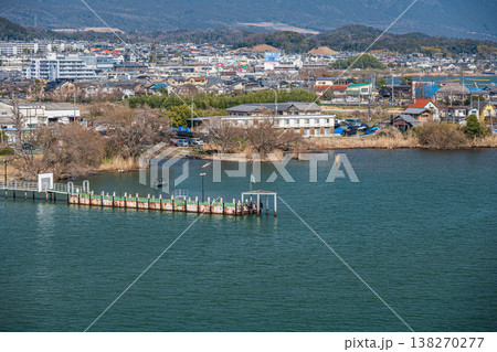 琵琶湖風景　琵琶湖大橋からの眺め　滋賀県大津市堅田 138270277