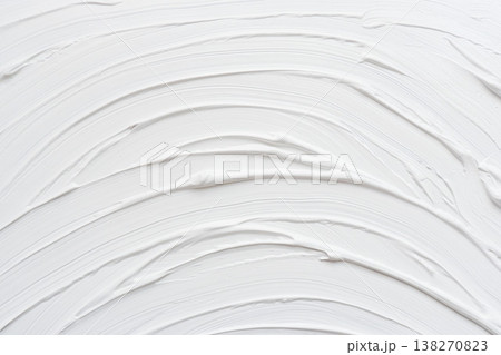 白いアクリル絵の具を伸ばした質感のクローズアップ撮影72 白いアクリル絵の具を伸ばした質感のクローズアップ撮影72 138270823
