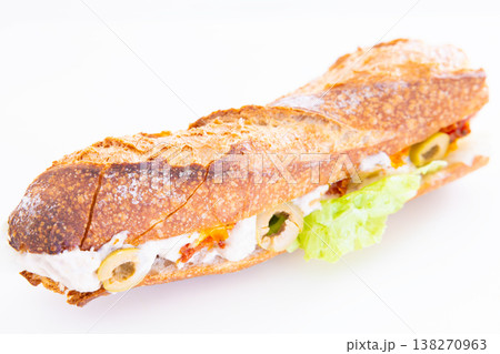 おいしいフランスパンツンサンド おいしいフランスパンツンサンド 138270963