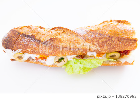 おいしいフランスパンツンサンド おいしいフランスパンツンサンド 138270965