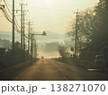 朝霧の道路 138271070