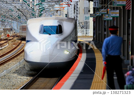 山陽路・西明石駅へ入線する… 山陽新幹線【N700系A】 138271323