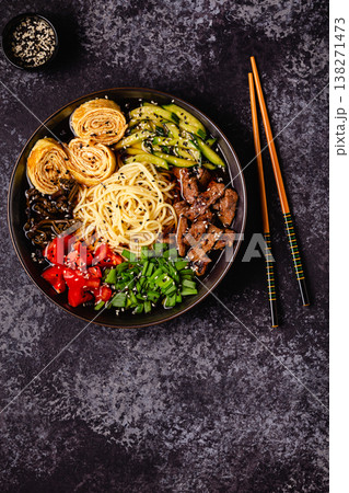 Korean Cold Noodle Soup guksu Korean Cold Noodle Soup guksu 138271473