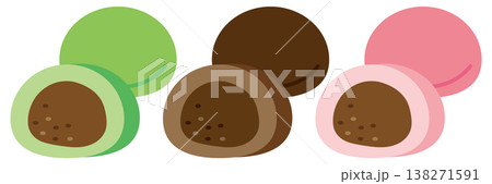 和菓子おまんじゅうイラスト 和菓子おまんじゅうイラスト 138271591