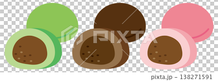和菓子おまんじゅうイラスト 和菓子おまんじゅうイラスト 138271591