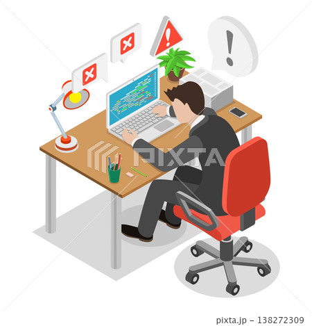3D Isometric Flat Vector Illustration of Consulting Services, Software Support. Item 3 3D Isometric Flat Vector Illustration of Consulting Services, Software Support. Item 3 138272309