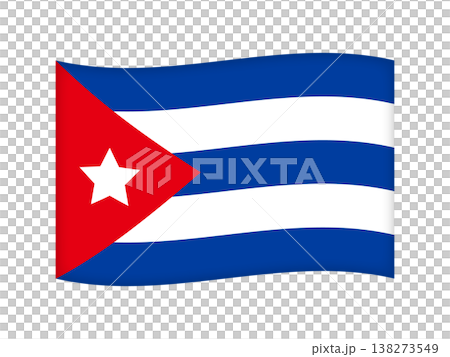 Cuban flag illustration material 4 Cuban flag illustration material 4 138273549