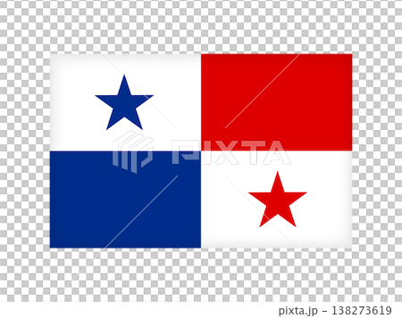 Illustration material of the Panama flag 2 Illustration material of the Panama flag 2 138273619