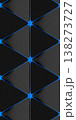 Modern black abstract wallpaper with clean geometric elements, emphasizing triangular forms in the foreground and a vertically structured, repeating sci-fi pattern 138273727