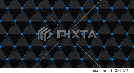 Modern black abstract wallpaper with clean geometric elements, emphasizing triangular forms in the foreground and a vertically structured, repeating sci-fi pattern Modern black abstract wallpaper with clean geometric elements, emphasizing triangular forms in the foreground and a vertically structured, repeating sci-fi pattern 138273729