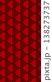 Bloody red abstract wallpaper featuring geometric shapes with triangles in the foreground. A texture with a repeating sci-fi-style geometric pattern 138273737