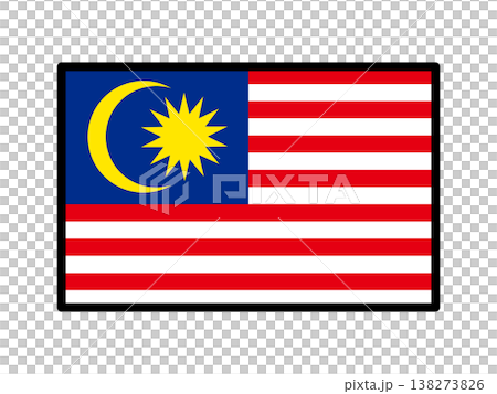 Illustration of the Malaysian flag 138273826