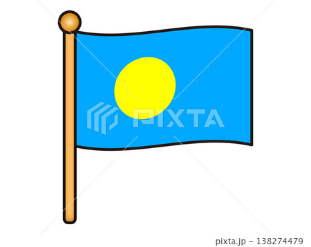 パラオの国旗のイラスト素材5 138274479