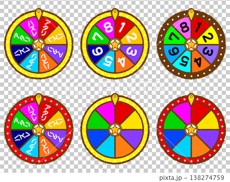 Roulette illustration set 138274759