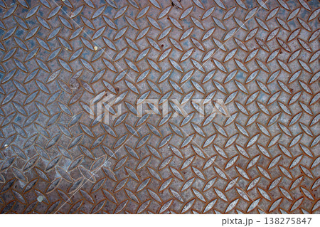 metal texture with diamond pattern 138275847