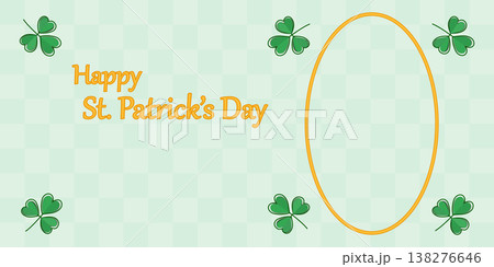 Happy St Patricks Day Promotional Banner Template with shamrock leaves Paper Cut effect Copy space. Isolated Vector illustration St Patricks Day Greetings Party invite or promo banner, leaflets, price Happy St Patricks Day Promotional Banner Template with shamrock leaves Paper Cut effect Copy space. Isolated Vector illustration St Patricks Day Greetings Party invite or promo banner, leaflets, price 138276646