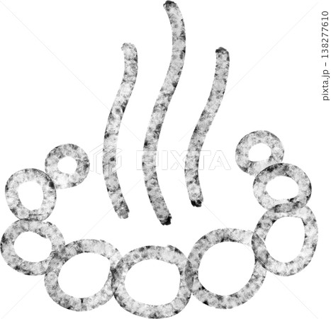 手描きでムラのある水彩温泉マークアイコン 岩風呂タイプ 手描きでムラのある水彩温泉マークアイコン 岩風呂タイプ 138277610