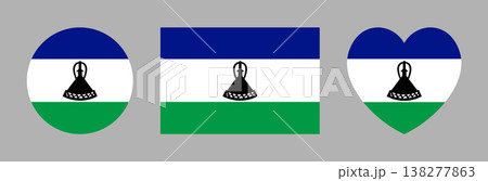 National round, heart, rectangular flag of Lesotho badge, sticker. Lesotho Flag circle, rectangle, heart shaped icon, button. Flag of Lesotho banner, background. National round, heart, rectangular flag of Lesotho badge, sticker. Lesotho Flag circle, rectangle, heart shaped icon, button. Flag of Lesotho banner, background. 138277863