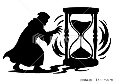 タイムウォークの魔術師シルエット 138279076