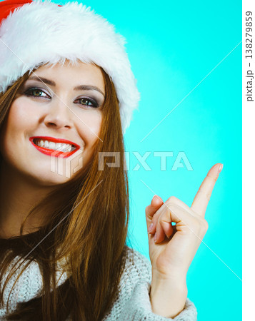 Christmas girl having idea Christmas girl having idea 138279859
