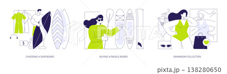 Outdoor equipment store isolated cartoon vector illustrations se 138280650