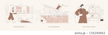 Household maintenance services isolated cartoon vector illustrations se Household maintenance services isolated cartoon vector illustrations se 138280662