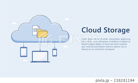 cloud-storage-data-network-devices-flat-vector 5 138281194