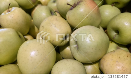 Fresh green apples close up full frame Fresh green apples close up full frame 138281457