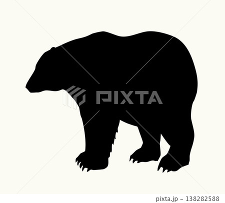 Vector drawing. Big polar bear 138282588