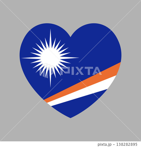 Flag of Marshall Islands icon, sticker in heart shape. Heart shaped national flag of Marshall Islands badge, button. Marshall Islands flag banner, background. Flag of Marshall Islands icon, sticker in heart shape. Heart shaped national flag of Marshall Islands badge, button. Marshall Islands flag banner, background. 138282895