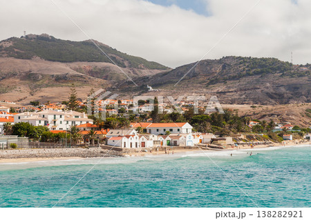 Vila Baleira, coastal landscape of the island of Porto Santo in the Madeira archipelago Vila Baleira, coastal landscape of the island of Porto Santo in the Madeira archipelago 138282921