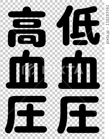 The words "high blood pressure" and "low blood pressure" 138283562