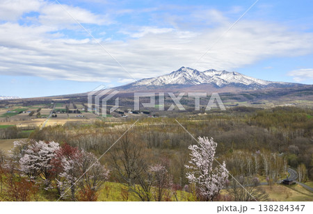斜里岳山麓の春 斜里岳山麓の春 138284347