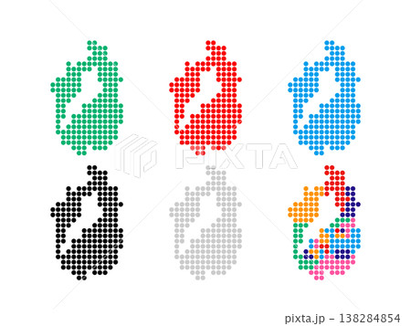 ドット絵の地図_滋賀県_丸ドット-01 ドット絵の地図_滋賀県_丸ドット-01 138284854