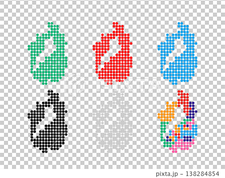 ドット絵の地図_滋賀県_丸ドット-01 ドット絵の地図_滋賀県_丸ドット-01 138284854