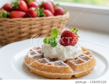 苺のワッフル 138285120