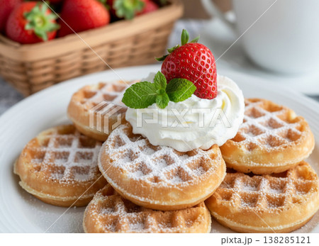 苺のワッフル 138285121