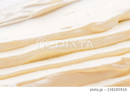 ホイップした滑らかなクリームを室内撮影26 138285918