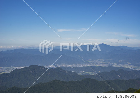 夏の長野県上田市周辺の街並み 138286088