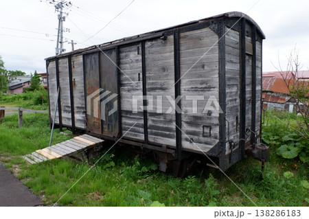 金木駅に保存されているワム1形貨車 138286183