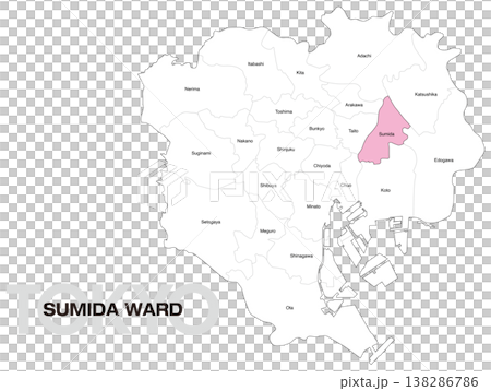 Location map of Sumida Ward, Tokyo (with ward names) (English) Location map of Sumida Ward, Tokyo (with ward names) (English) 138286786