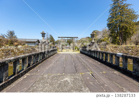 熊本県の人吉市の人吉城跡の風景写真 138287133