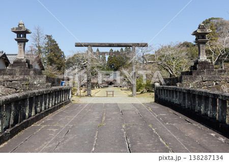 熊本県の人吉市の人吉城跡の風景写真 138287134