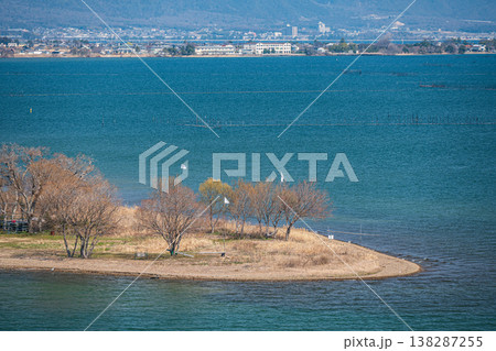 琵琶湖風景 琵琶湖大橋からの眺め 滋賀県大津市堅田 琵琶湖風景 琵琶湖大橋からの眺め 滋賀県大津市堅田 138287255