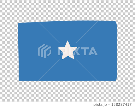 Cute Somali flag icon - hand-drawn style flag illustration Cute Somali flag icon - hand-drawn style flag illustration 138287417