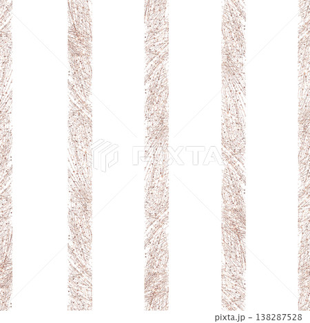 Vivid Gold Vertical Paint Marks Against Pure White Background With Shimmering Effects For Interior Design 138287528