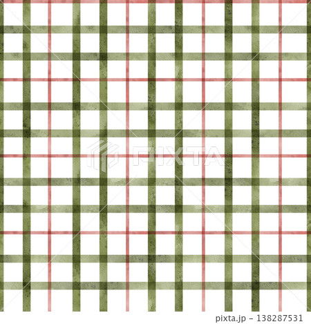 Festive Pattern Design. Versatile Red Plaid Pattern Suitable For Seasonal Decorating And Wrapping 138287531